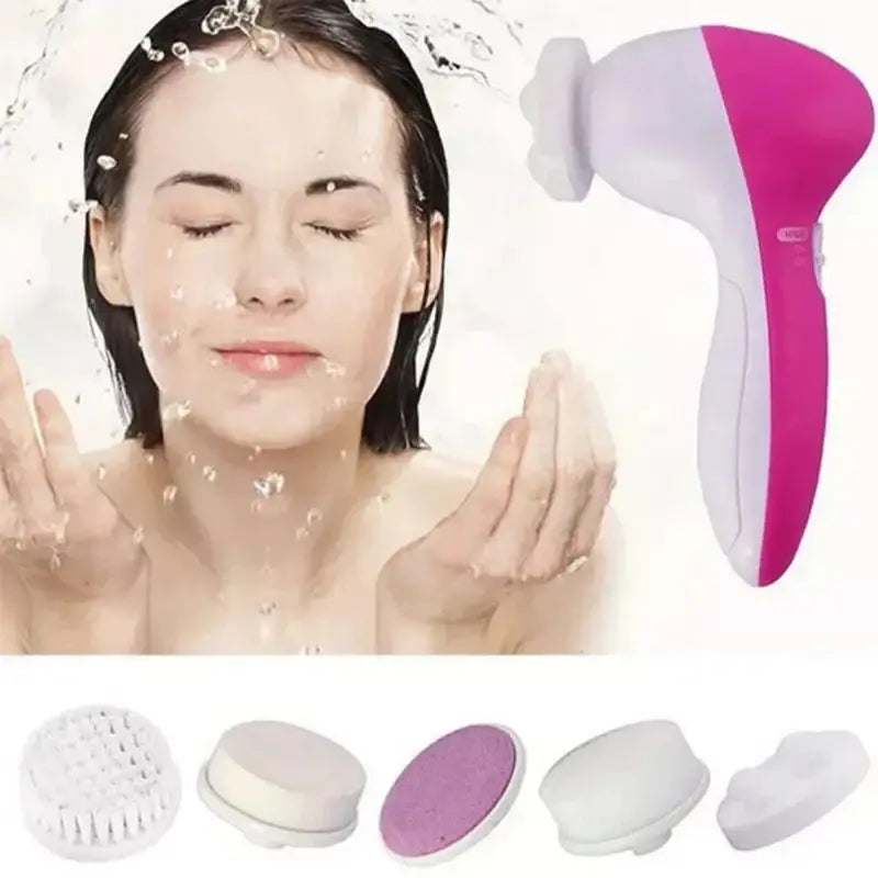 Electric Facial Cleaner 5 IN 1 Face Cleansing Brush