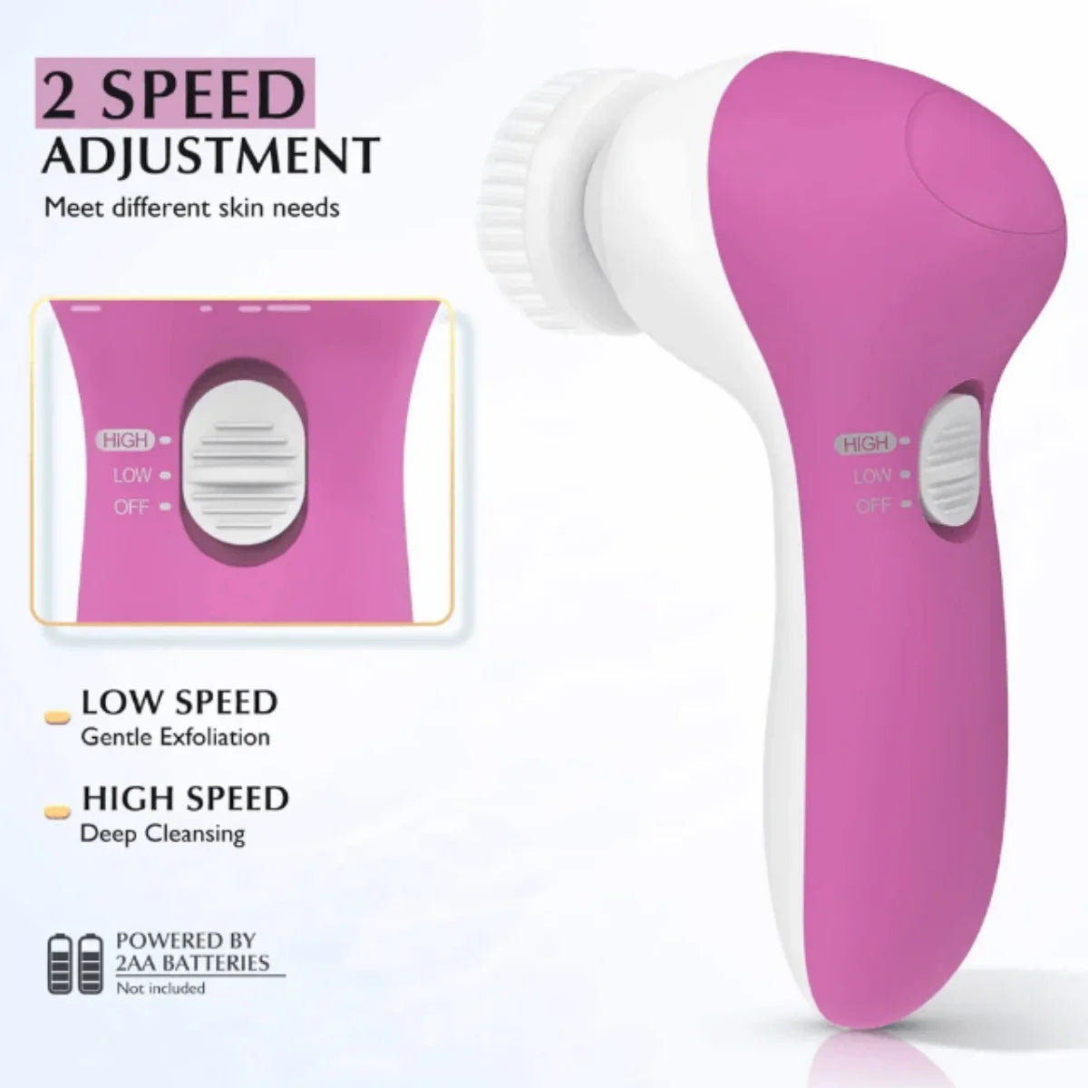 Electric Facial Cleaner 5 IN 1 Face Cleansing Brush